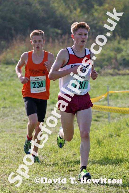 Under-17 men Henry Johnson, Sherman Cup, Hedley Farm, Tanfield, County Durham.